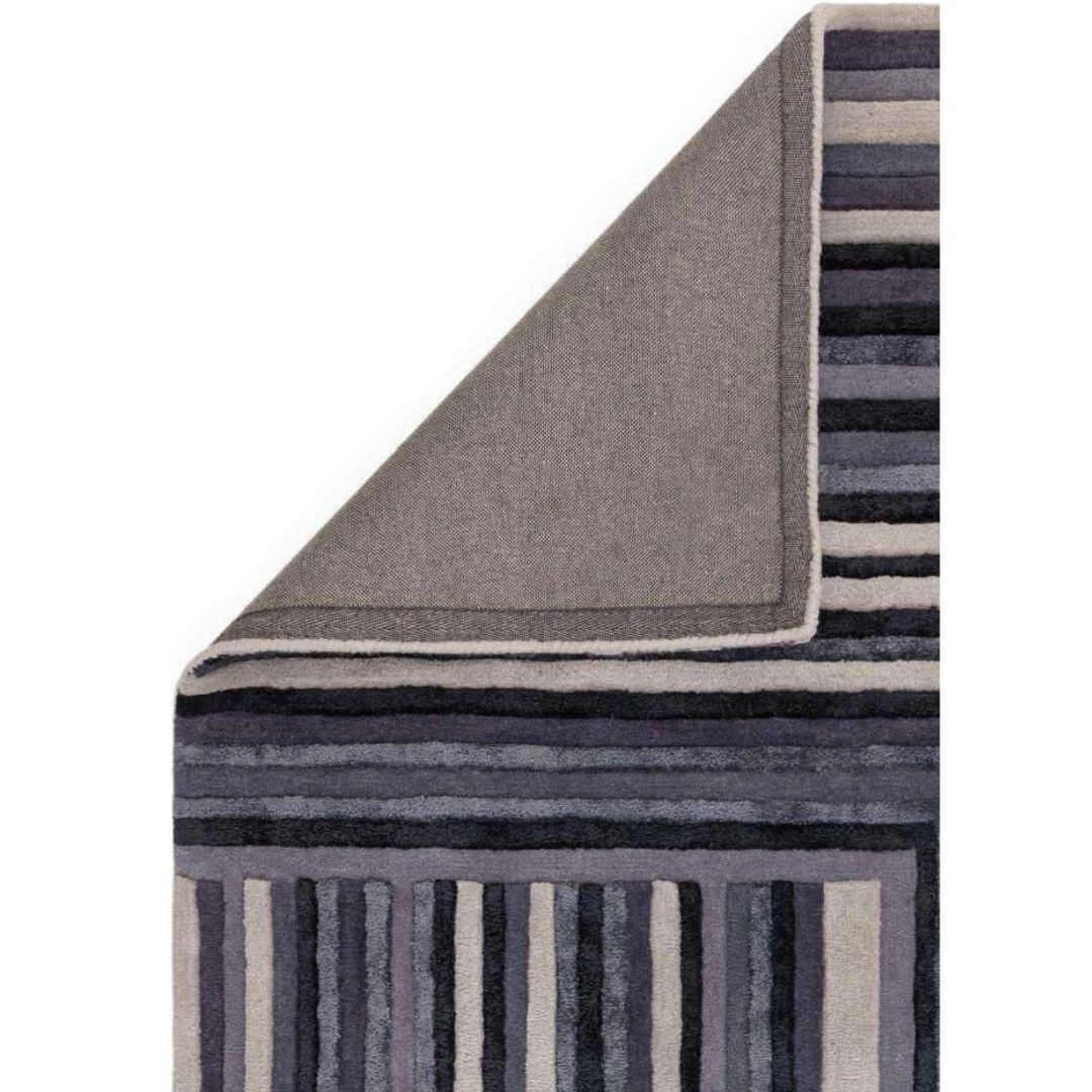 Matrix Network Indigo Wool Rug Bedroom & Livingroom 200x300cm, Asiatic RRP440