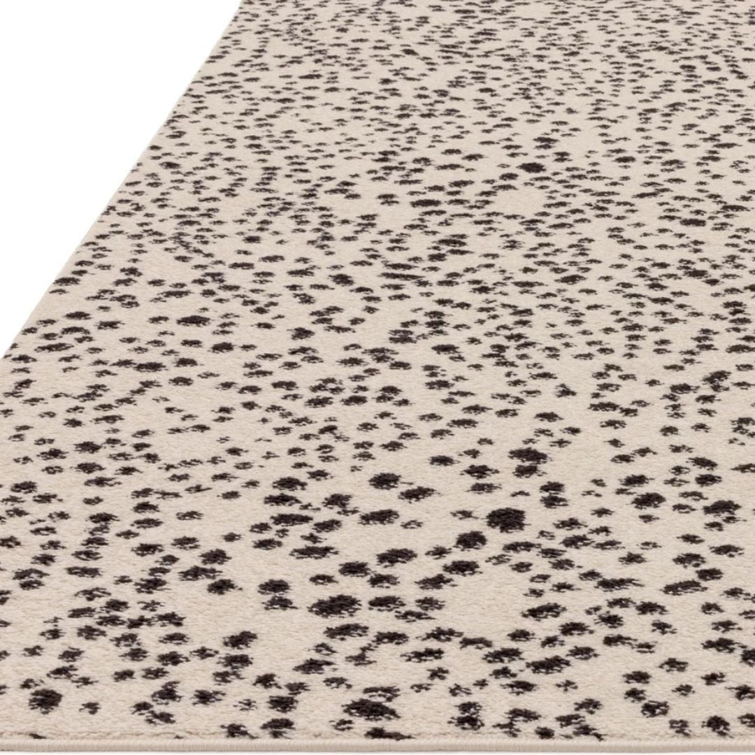 Black Muse Spotty Contemporary Rug 80x150cm Premium Living Room Asiatic RRP290