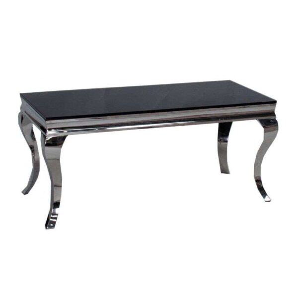 Louis Coffee Table, Marble Table Top, Black