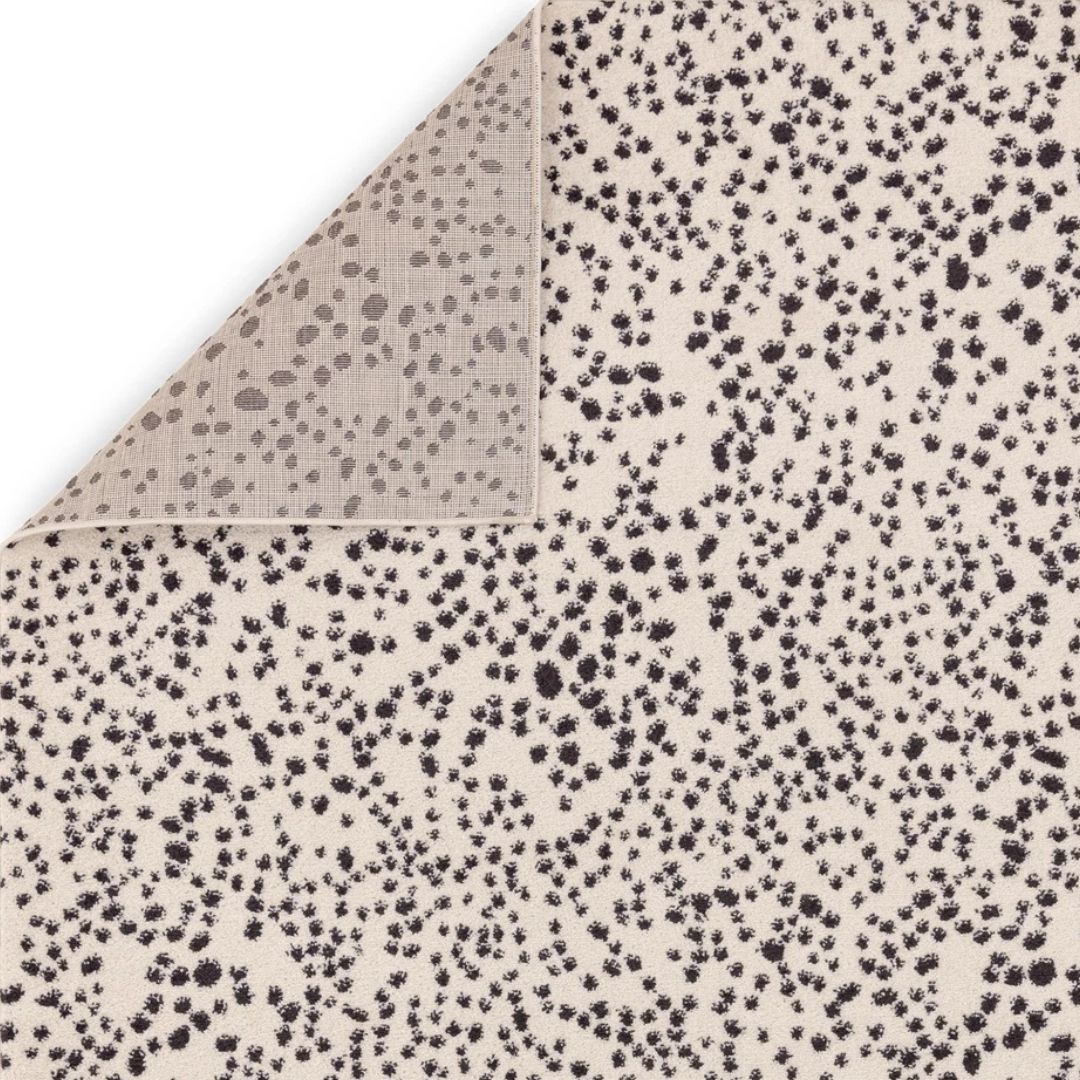 Black Muse Spotty Contemporary Rug 80x150cm Premium Living Room Asiatic RRP290