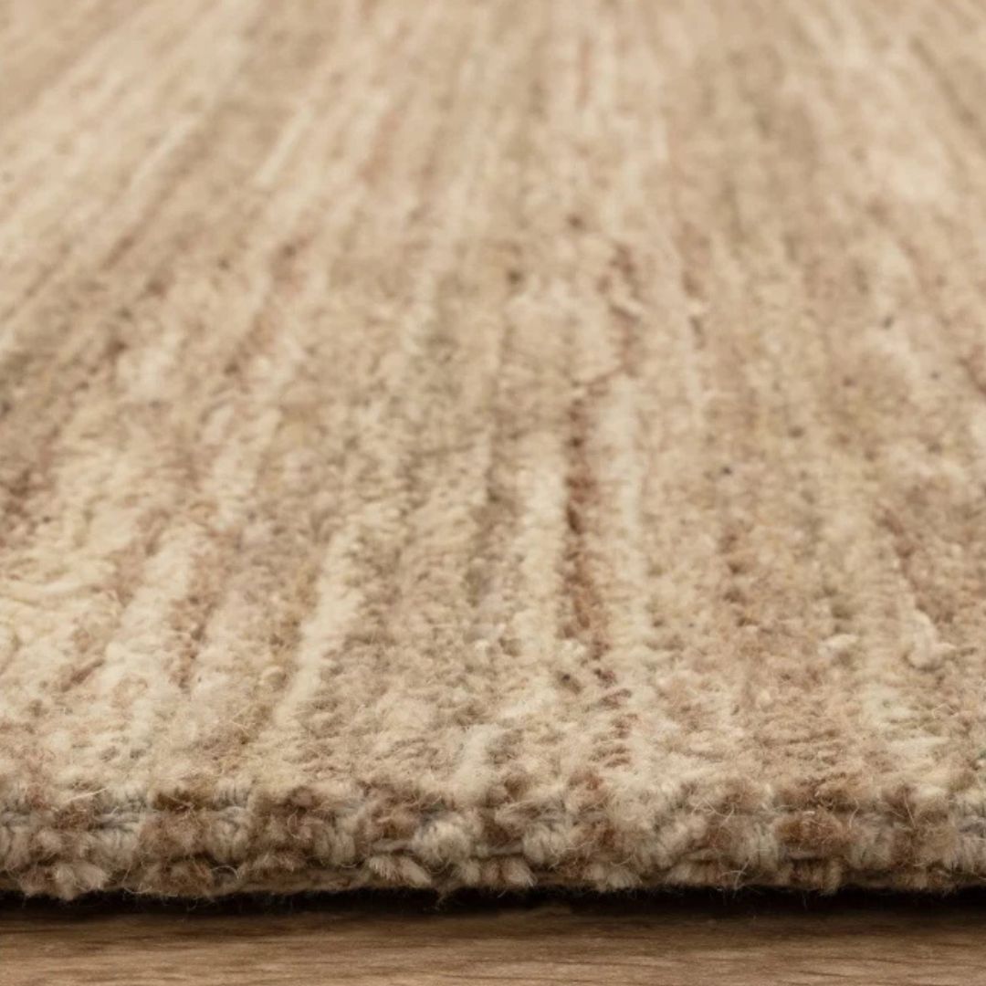 Honey Hazy Wool Rug Contemporary 160x230cm Livingroom Bedroom Asiatic RRP800