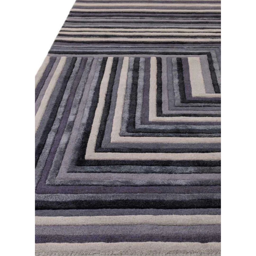 Matrix Network Indigo Wool Rug Bedroom & Livingroom 200x300cm, Asiatic RRP440