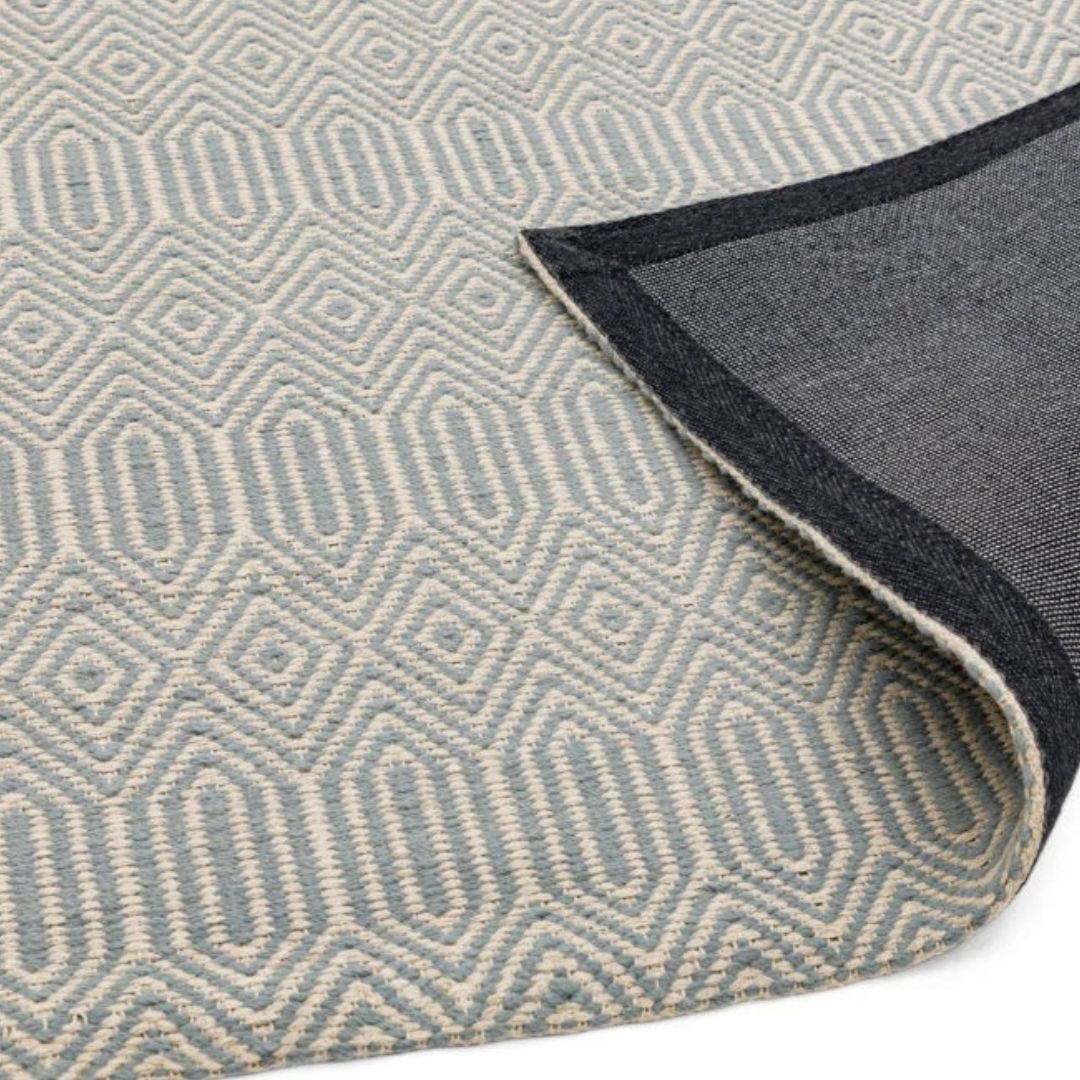 Duck Egg Sloan Rug 160x230cm M&S, Living Room & Bedroom By Asiatic RRP550