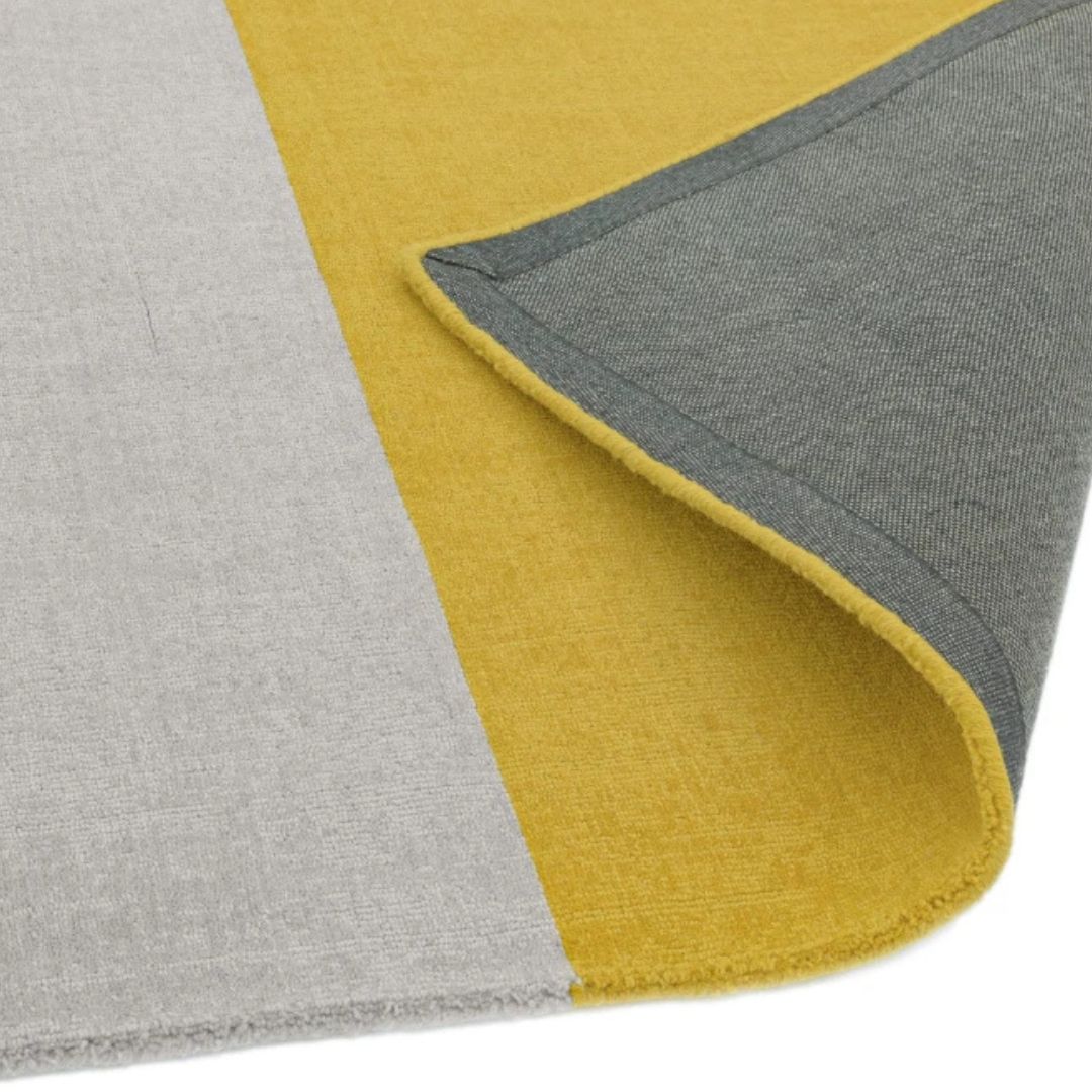 Mustard Contemporary Reko Rug for Bedroom Livingroom 200x300cm By Asiatic RRP440