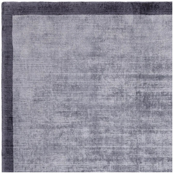 Blade Border Navy Contemporary Rug 160x230cm, M&S Living Room By Asiatic