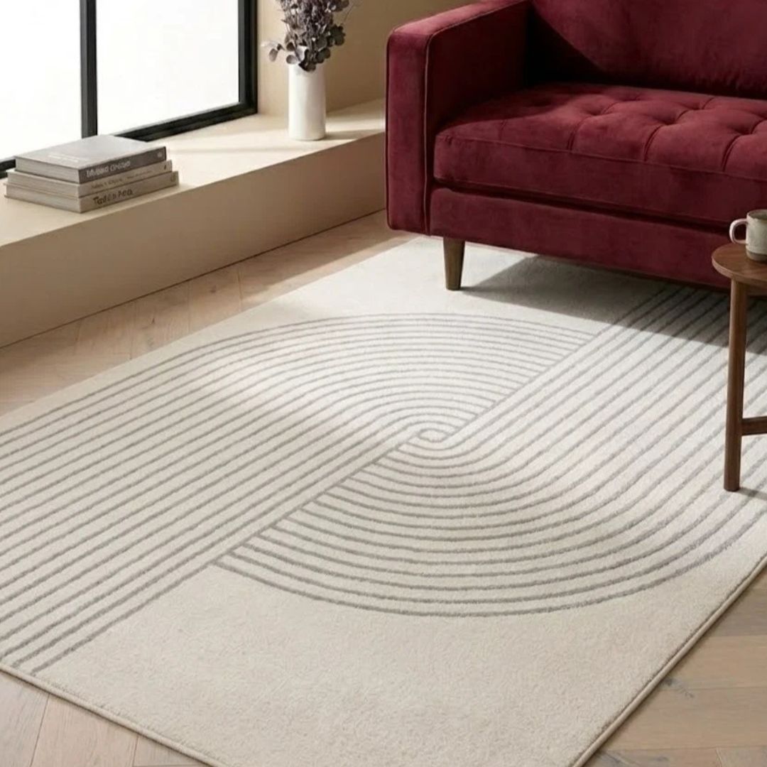 Cream Muse MU16 Contemporary Rug 200x290cm, Living Room Bedroom Asiatic RRP570