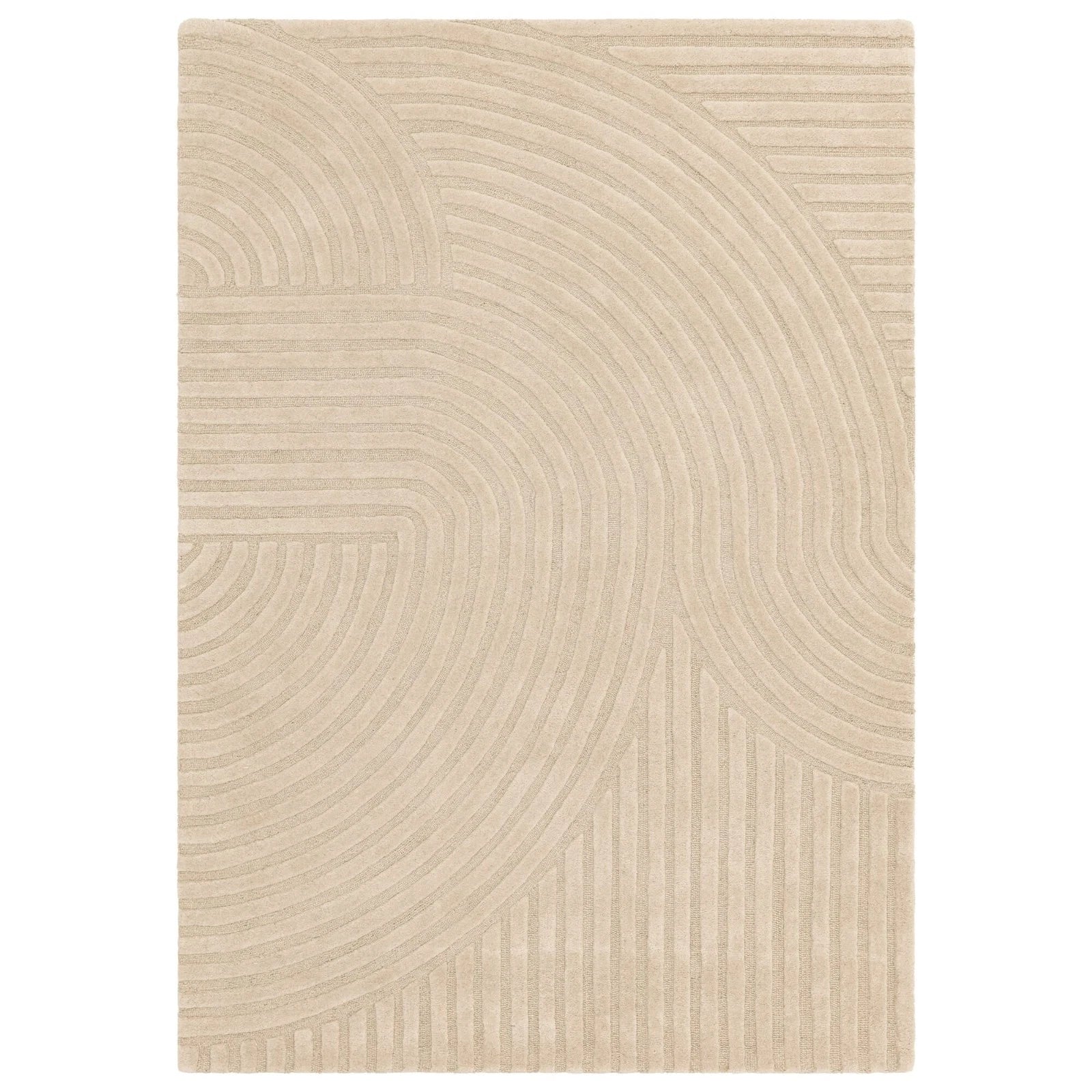 Premium Hague Wool Sand Beige Rug 200x290cm – Luxurious Hand-Tufted Rug