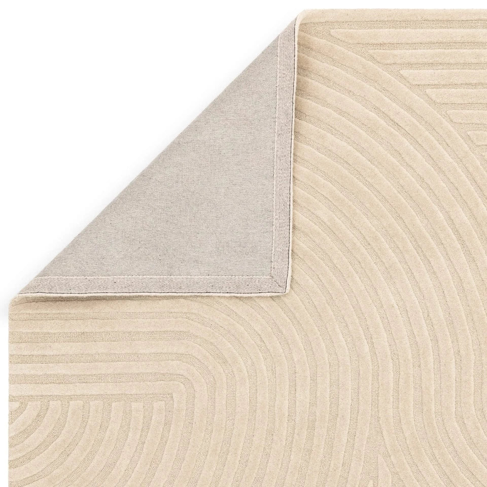 Premium Hague Wool Sand Beige Rug 200x290cm – Luxurious Hand-Tufted Rug