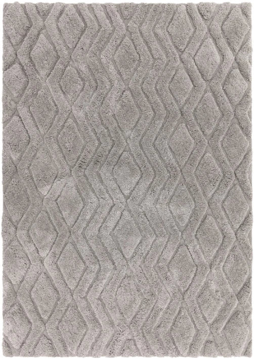 Silver Harrison Contemporary Rug 160x230cm Next, Living Room By Asiatic