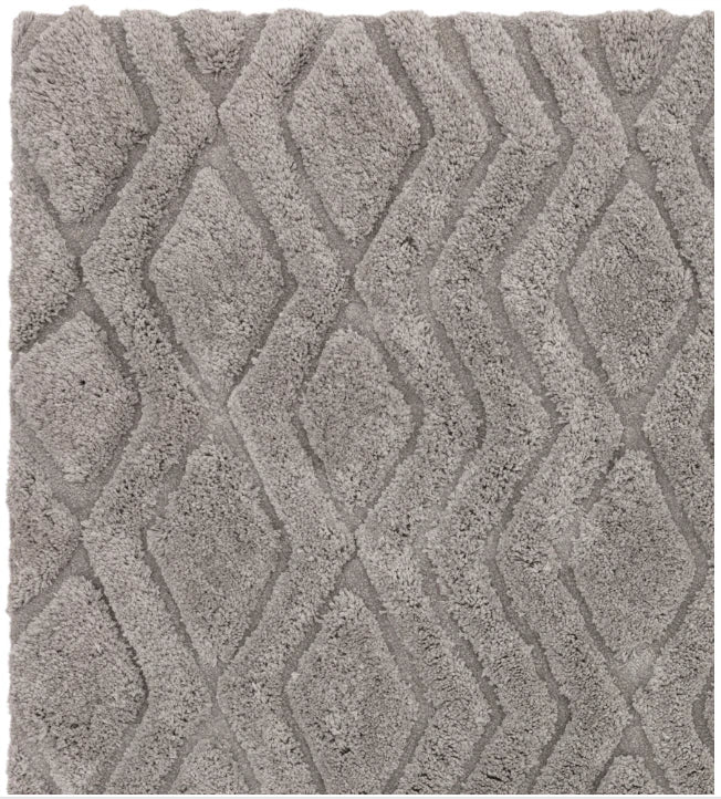 Silver Harrison Contemporary Rug 160x230cm Next, Living Room By Asiatic
