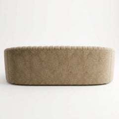 Modern Curved Fluted 3-Seater Sofa