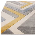 Sketch Linear Grey Rug 160x230cm Luxury Hand Woven Shimmer | Living Room RRP770