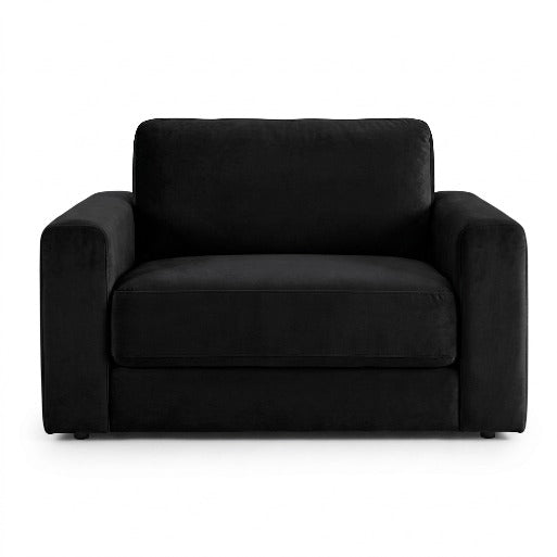 Serene Modern 2-Seater Fabric Loveseat