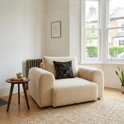 Aria Modern Fabric Armchair (1 Seater)