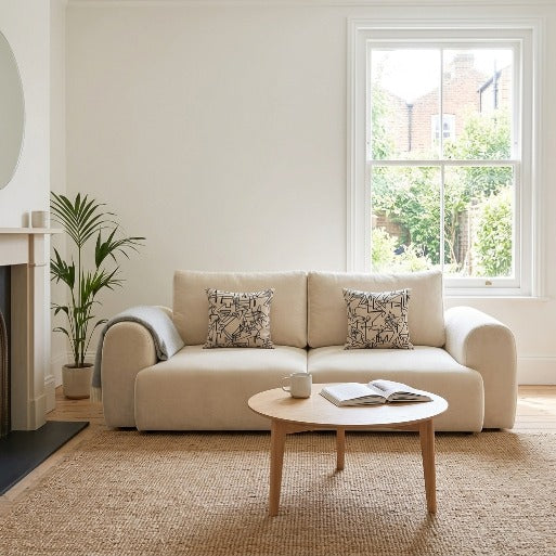 Aria Modern 2-Seater Fabric Loveseat