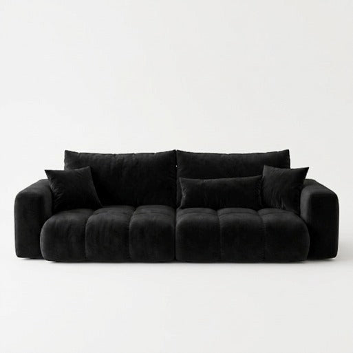 Aria Modern Blue Velvet 2-Seater Loveseat Sofa