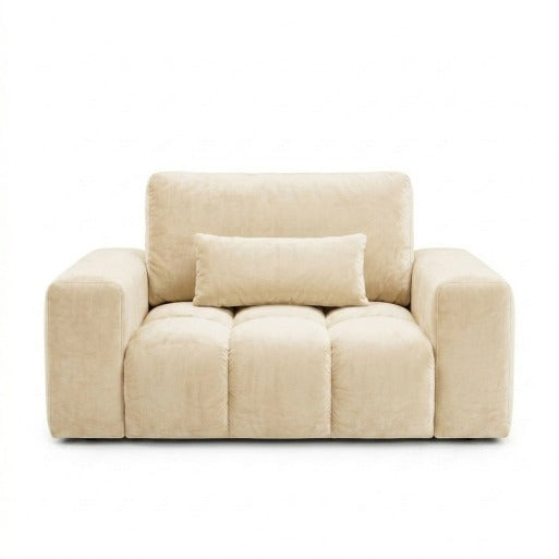 Aria Modern Blue Velvet 3-Seater L-Shape Sectional Sofa