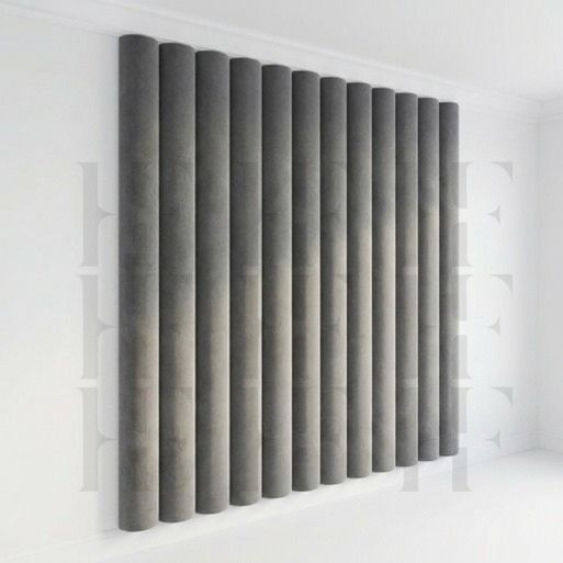 Premium 3D Velvet Cylindrical Wall Panels for Boys Room – Floating Headboard DIY