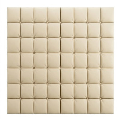 Classic Tufted Button Wall Panels – Elegant Soft Bedroom Decor