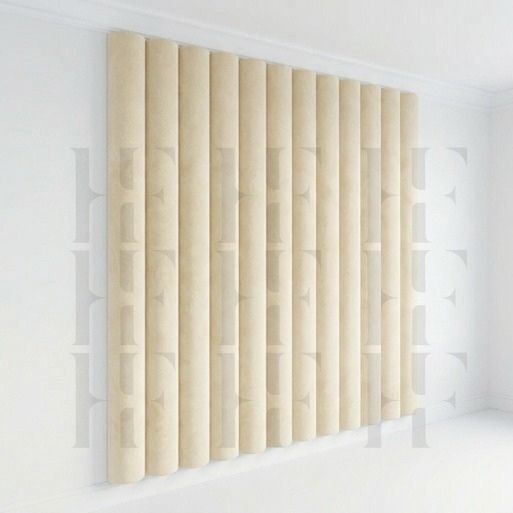 Premium 3D Velvet Cylindrical Wall Panels for Boys Room – Floating Headboard DIY