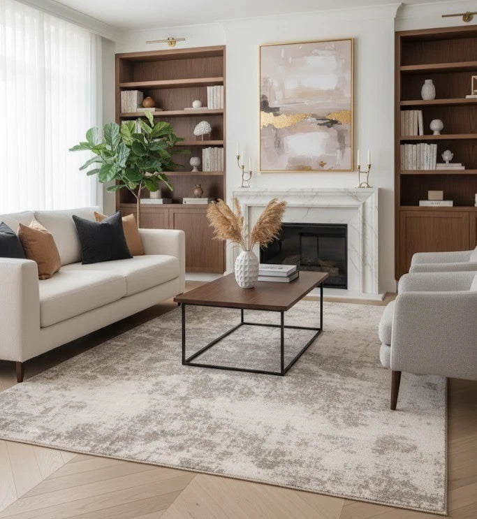 Opal Beige Contemporary Rug 160x220cm, Livingroom Bedroom Asiatic RRP310