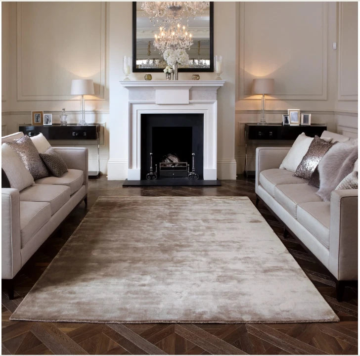 Taupe Chrome Rug 170x240cm,M&S Katherine Carnaby Living Room By Asiatic