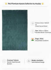 John Lewis Mallard Plain Easy Care Rug 160x230cm, Modern Bedroom Asia RRP310