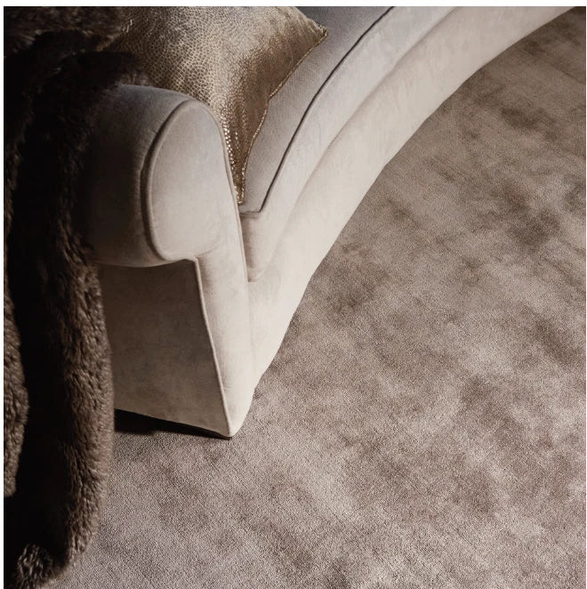 Katherine Carnaby Chrome Taupe Rug 120x180 Hand Woven Living Room Asiatic RRP750