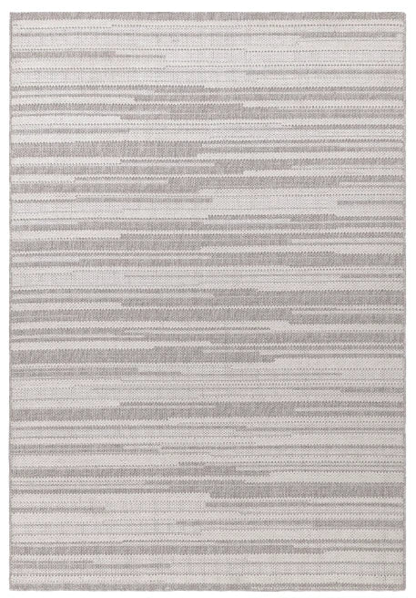 Grey Camber Stripe Rug 200x290cm Contemporary Large Living Room Asiatic RRP800