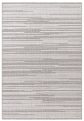 Grey Camber Stripe Rug 200x290cm Contemporary Large Living Room Asiatic RRP800