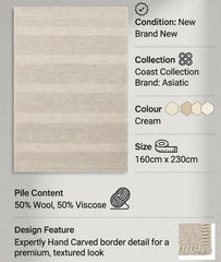 Katherine Carnaby Coast Rug Ceram 160x230cm, M&S Livingroom By Asiatic RRP750