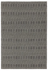 Black Sloan Rug 66x200cm M&S, Morden Living Room & Bedroom By Asiatic RRP550