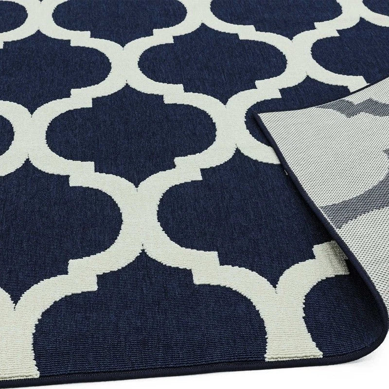 Blue Antibes AN02 Contemporary Rug 200x290cm, Living Room Bedroom Classis RRP570