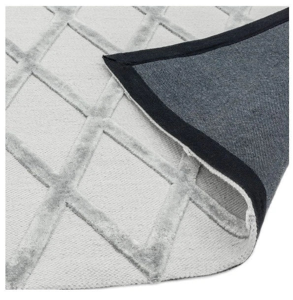 Silver Diamond Dixon Rug 160x230cm M&S, Living Room & Bedroom By Asiatic RRP750