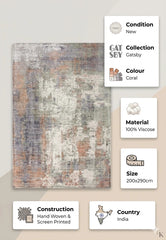 Grey Antibes AN03 Contemporary Rug 200x290cm, Living Room Bedroom Classis RRP570