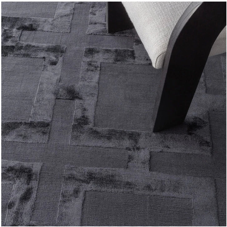 Katherine Carnaby Eaton Black Rug 200x300 Geometric Bedroom M&S Asiatic RRP750