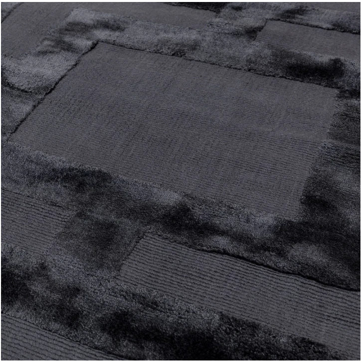Katherine Carnaby Eaton Black Rug 200x300 Geometric Bedroom M&S Asiatic RRP750
