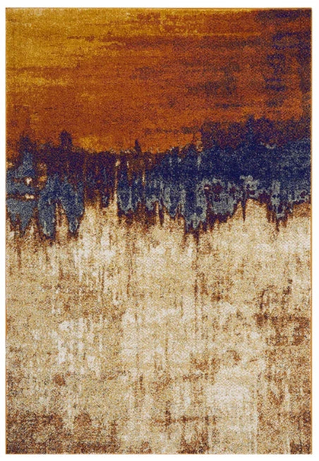 Orange Nova NV04 Contemporary Rug 160x230cm – Stylish Living Room & Bedroom Rug by Asiatic