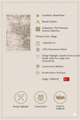 Opal Beige Contemporary Rug 160x220cm, Livingroom Bedroom Asiatic RRP310