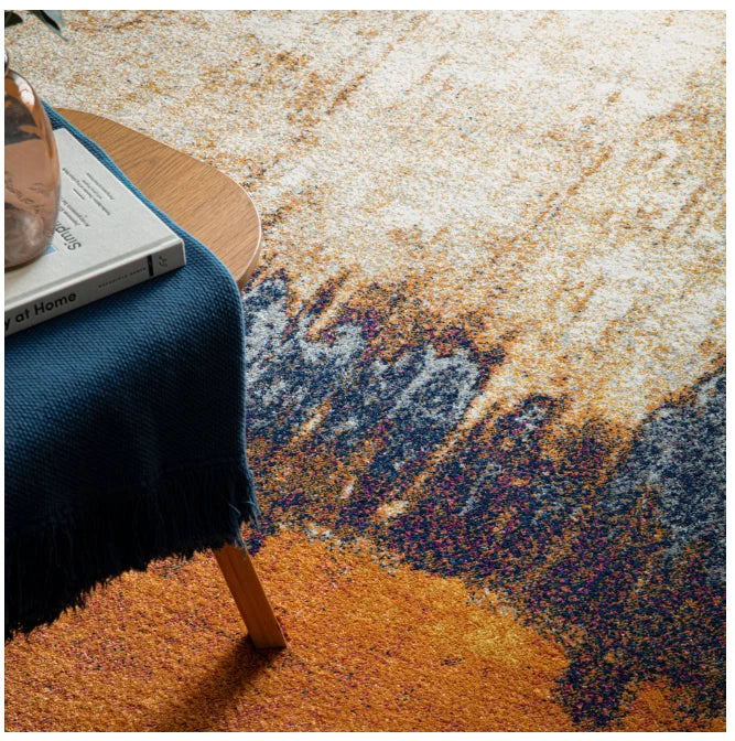 Orange Nova NV04 Contemporary Rug 160x230cm – Stylish Living Room & Bedroom Rug by Asiatic