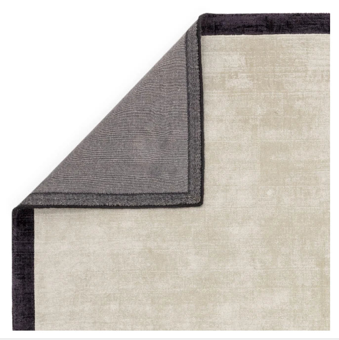 Blade Border Putty Contemporary Rug 200x290cm M&S Living Room By Asiatic