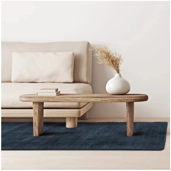Navy Blade contemporary Rug 160x230cm M&S Living Room Bedroom Asiatic