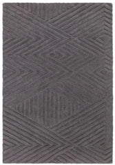 Charcoal Hague Wool Rug Contemporary 160x230cm Livingroom Bedroom Asiatic RRP800
