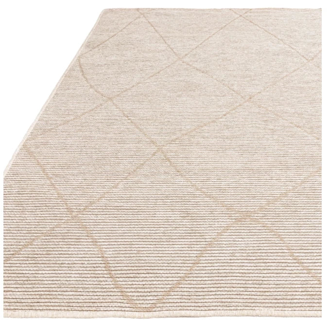 Cream Mulberry contemporary Rug 160x230cm M&S Living Room Bedroom Asiatic RRP450