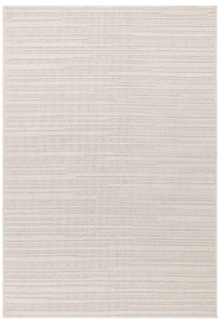 Ivory Camber Stripe Rug 200x290cm Contemporary Large Living Room Asiatic RRP800