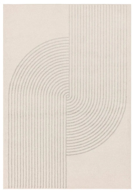 Cream Muse MU16 Contemporary Rug 200x290cm, Living Room Bedroom Asiatic RRP570