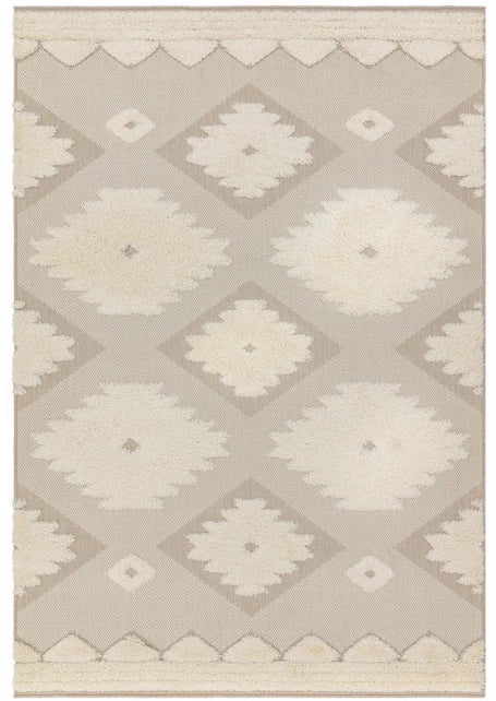 Cream Monty MN03 Contemporary Rug 200x290cm, Living Room Bedroom Asiatic RRP570