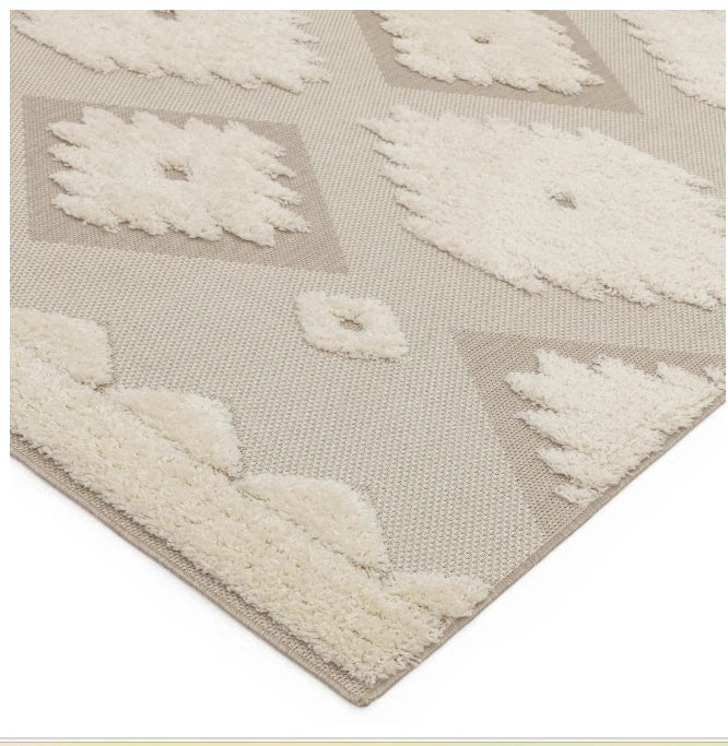 Cream Monty MN03 Contemporary Rug 200x290cm, Living Room Bedroom Asiatic RRP570