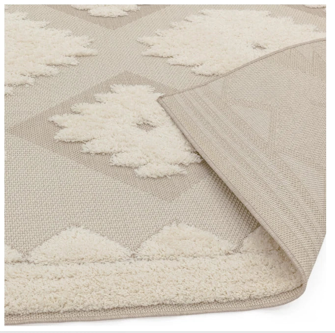 Cream Monty MN03 Contemporary Rug 200x290cm, Living Room Bedroom Asiatic RRP570