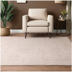 Cream Axel AX04 Contemporary Rug 200x290cm, Living Room Bedroom Asiatic RRP570